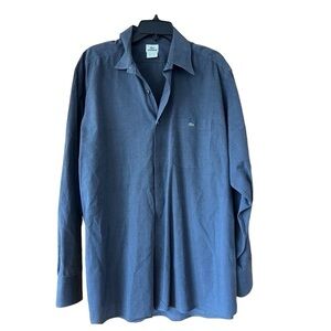 Lacoste Shirt Men's Black/ Gray Long Sleeve Button Down Cotton